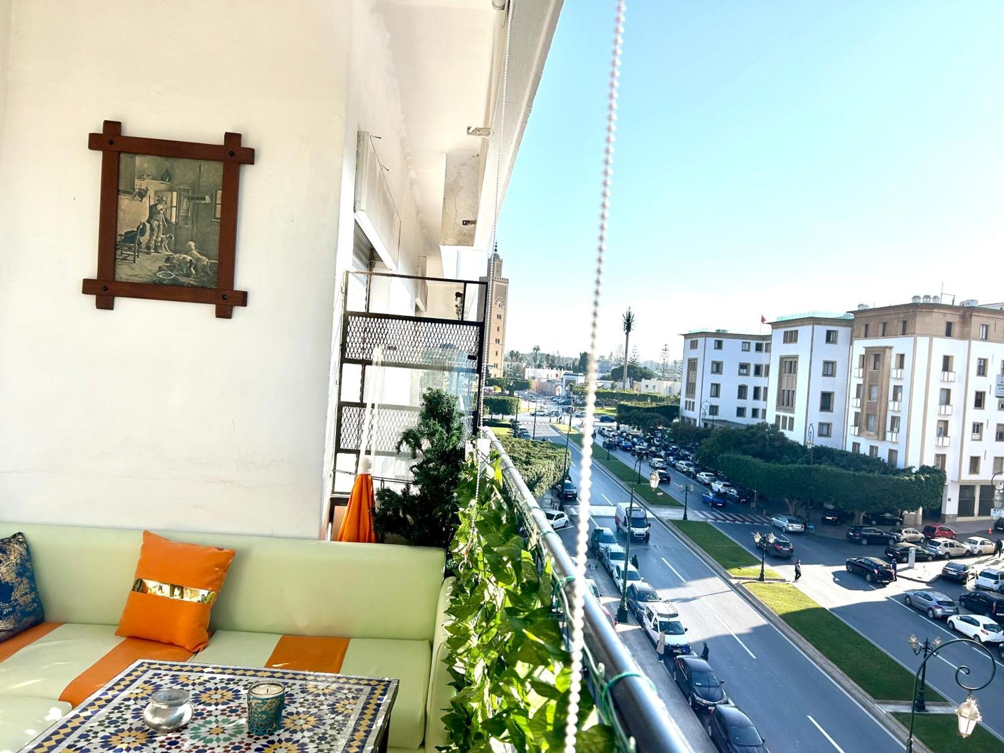 شقة Panoramic View Of Downtown الرباط المظهر الخارجي الصورة