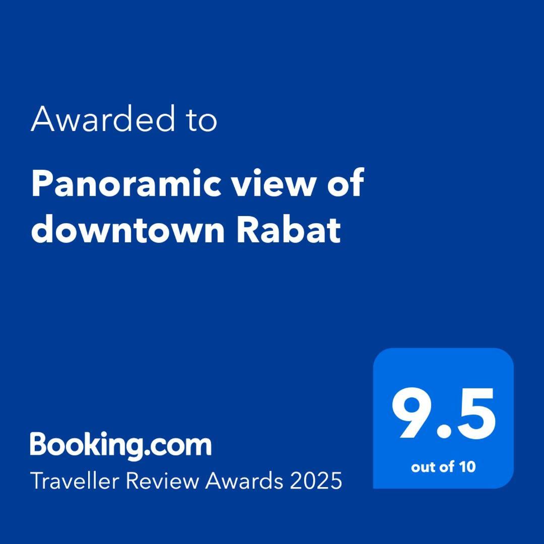 شقة Panoramic View Of Downtown الرباط المظهر الخارجي الصورة